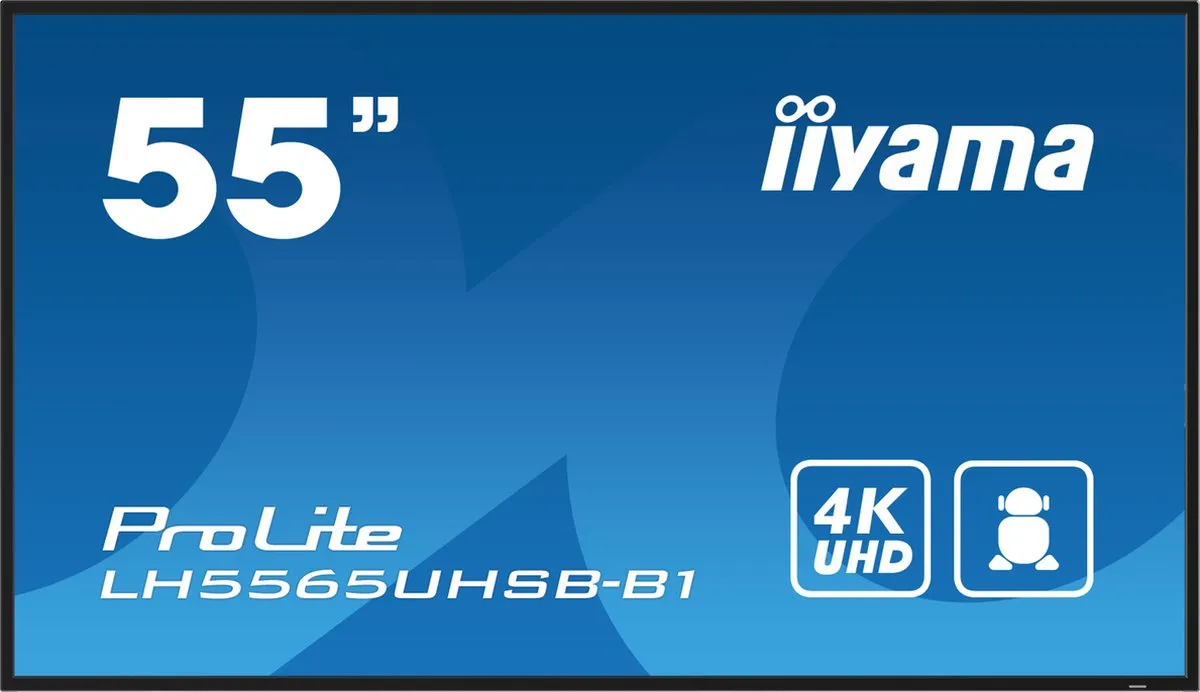 iiyama LH5565UHSB-B1 Beeldkrant 54.6" 4K Android 11 - Zwart - afbeelding 6 van 6
