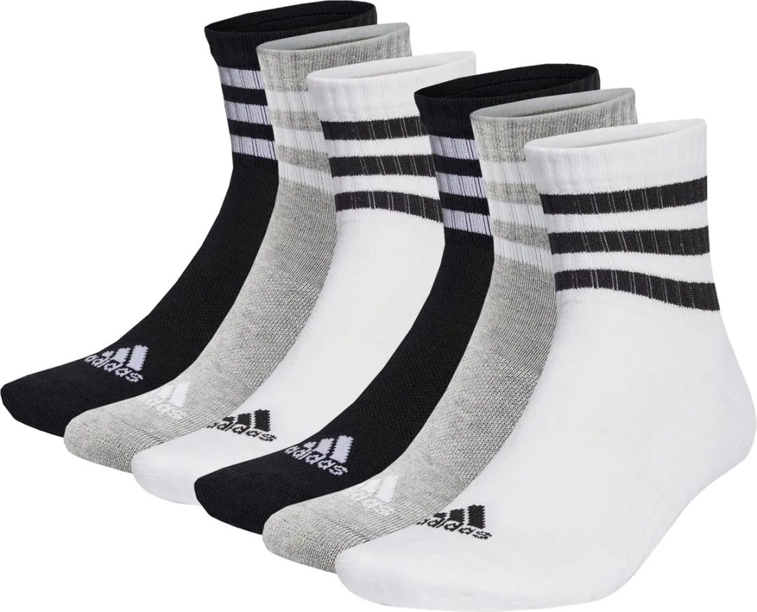 adidas C Sportswear MID Sokken - 6 Stuks - Maat 43-45