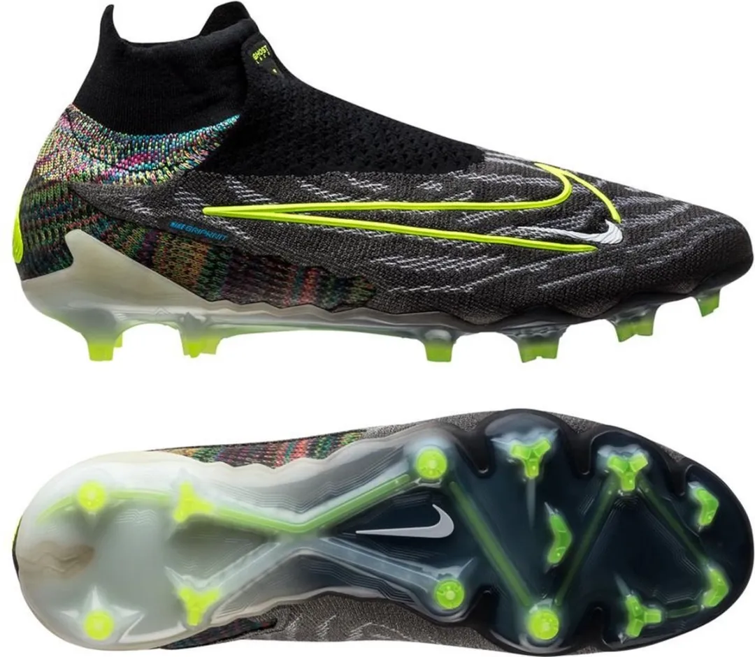Nike Phantom GX Elite Fusion FG Voetbalschoenen 47 - Zwart/Rainbow - afbeelding 6 van 6