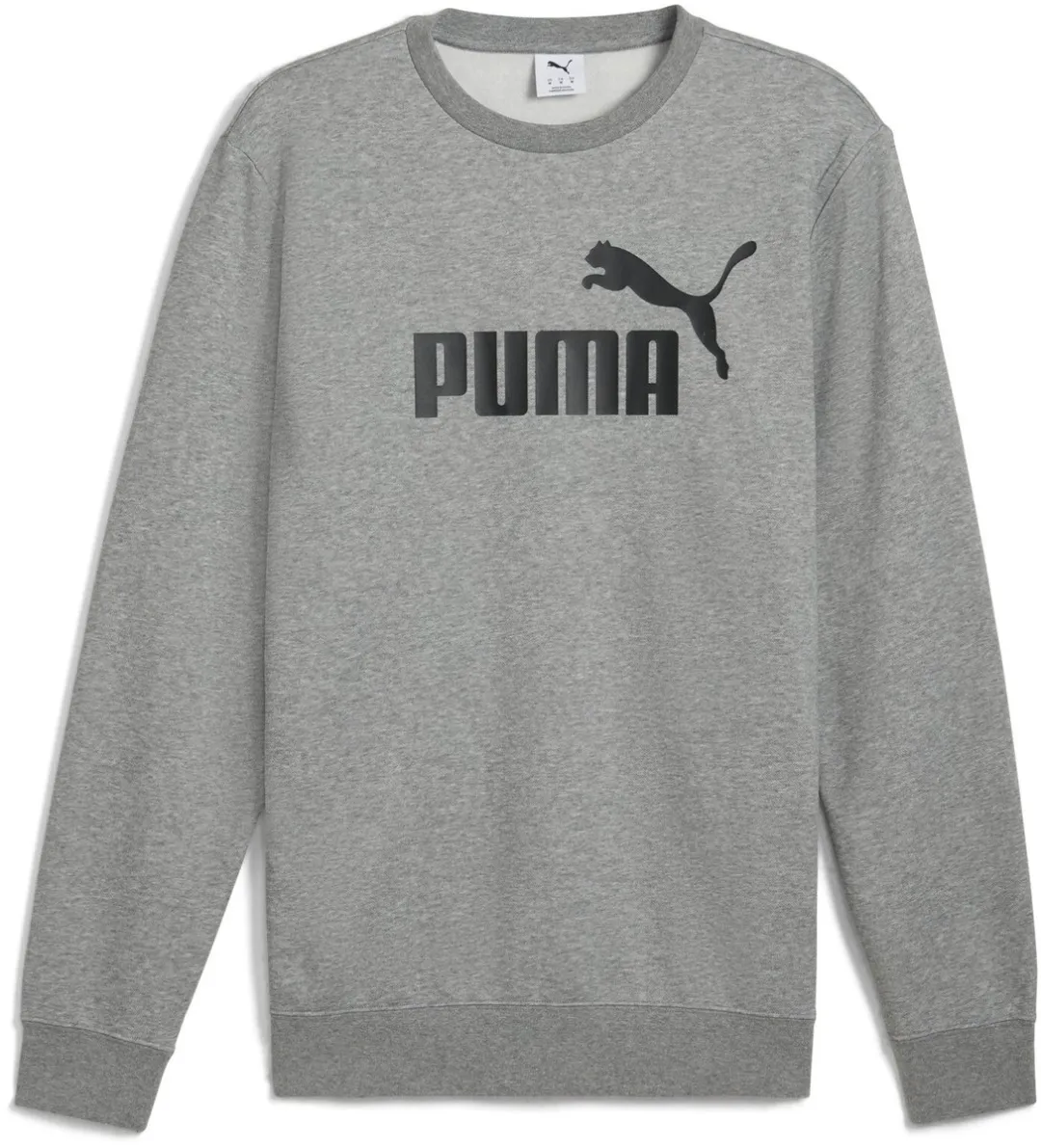 PUMA ESS No. 1 Logo Crew FL Heren Trui - Medium Gray Heather