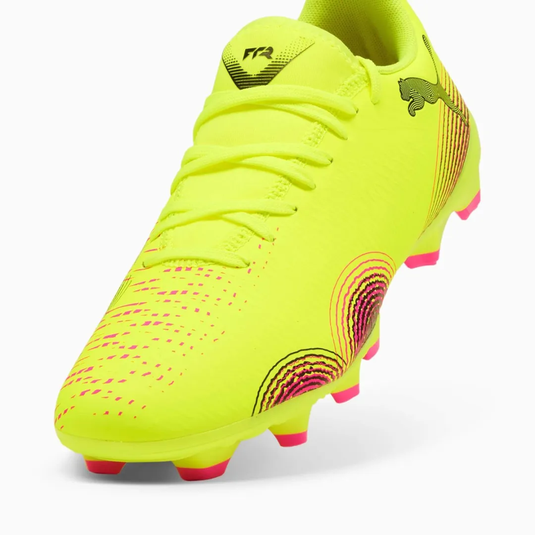PUMA Future 8 Play FG Voetbalschoenen Dames - 38 - Neon Geel/Zwart/Rosa - afbeelding 6 van 6