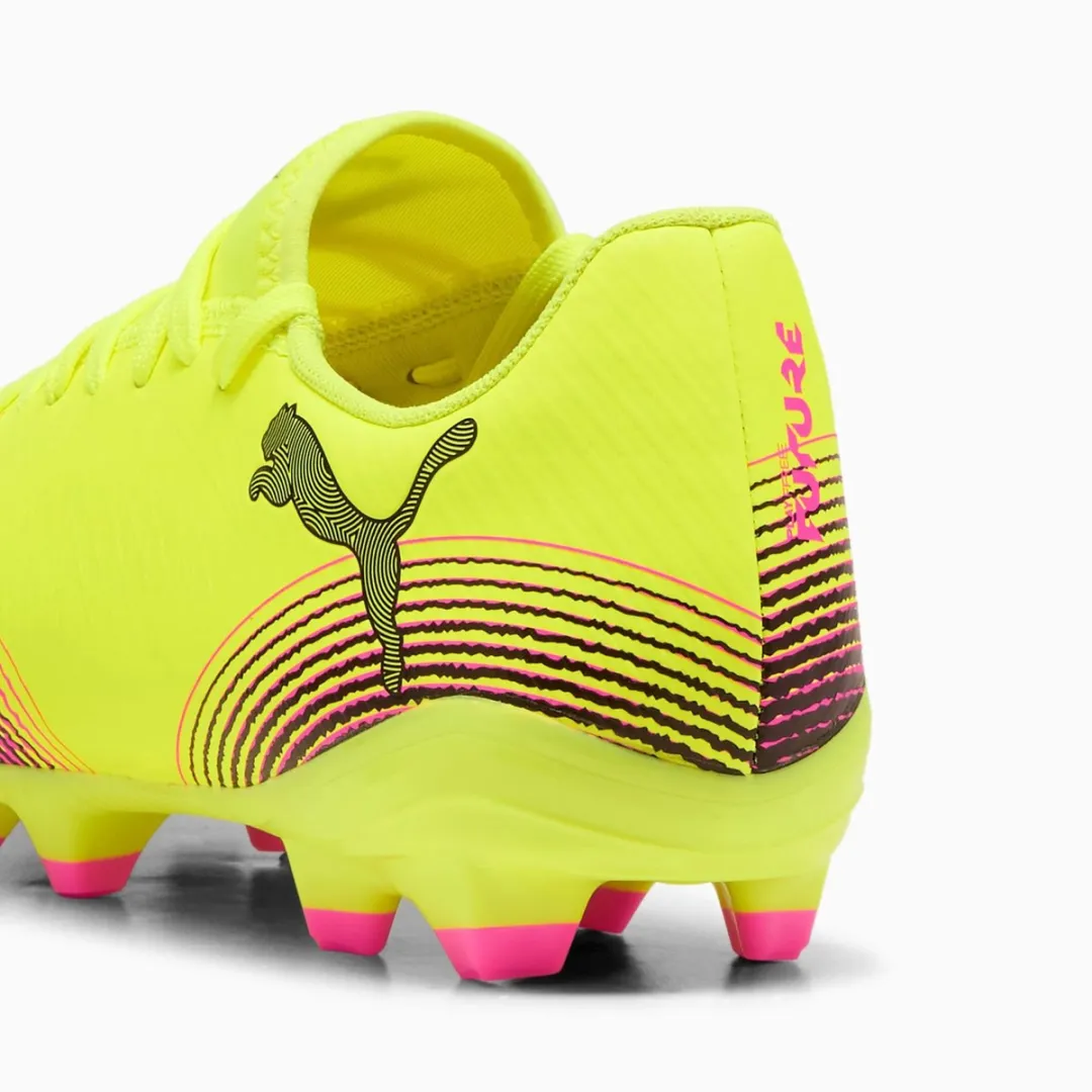 PUMA Future 8 Play FG Voetbalschoenen Dames - 38 - Neon Geel/Zwart/Rosa