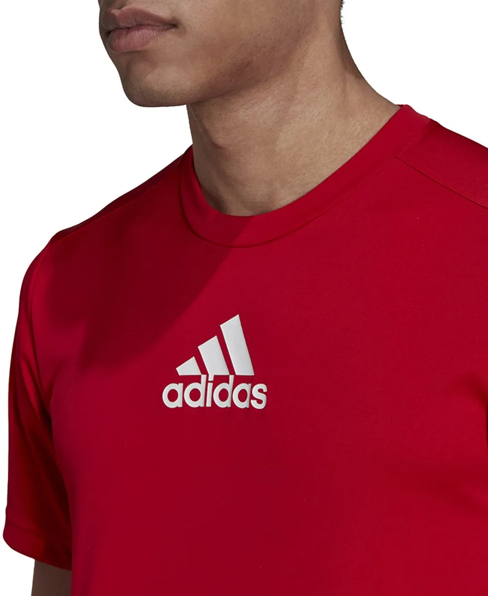 Adidas Primeblue Heren T-shirt - Rood - Maat S