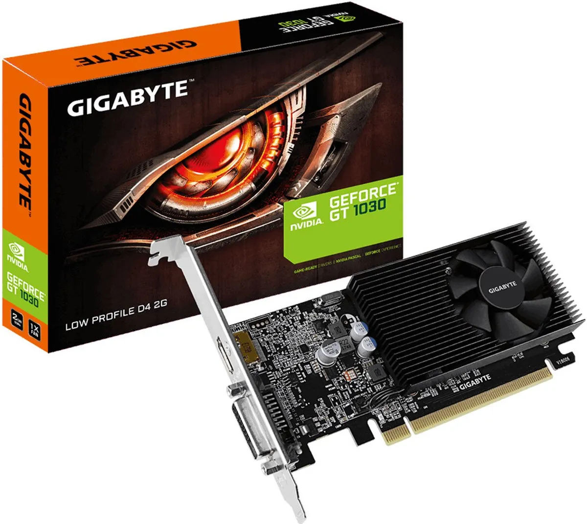 Gigabyte GV-N1030D4-2GL Videokaart - 2GB GDDR4