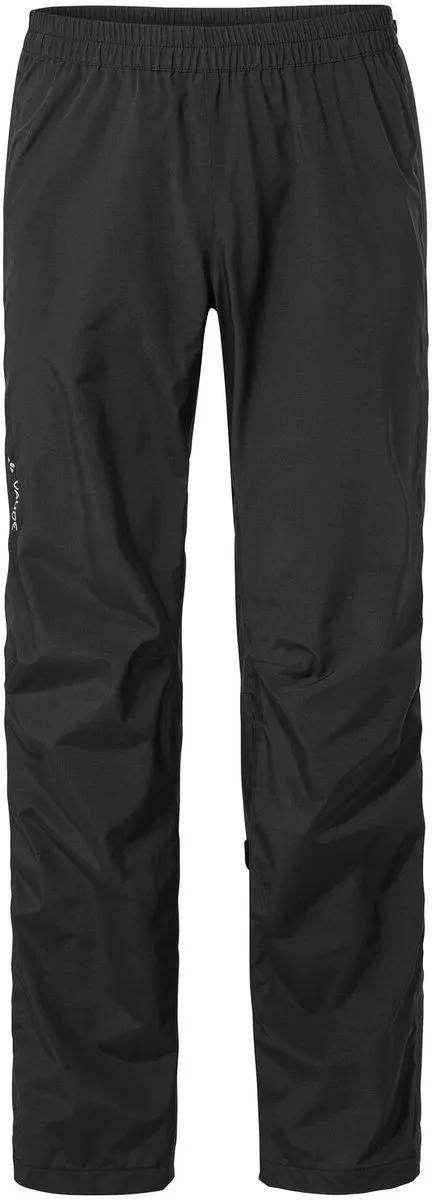 Vaude Yaras Rain Zip Pants IV Fietsregenbroek - Heren S - Zwart