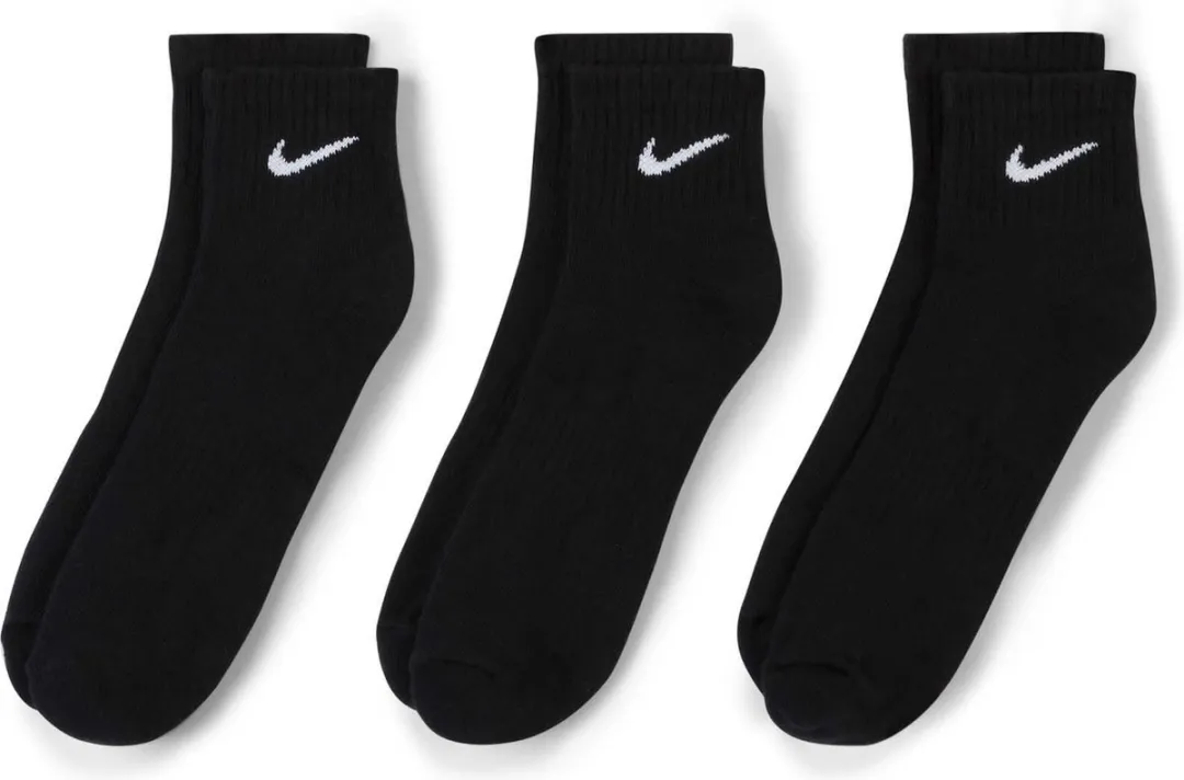 Nike Everyday Cushion Sokken SX7667-010 - 3 Stuks - Zwart