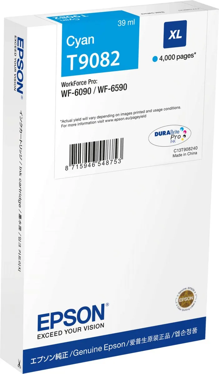 Epson C13T90824N Inktcartridge