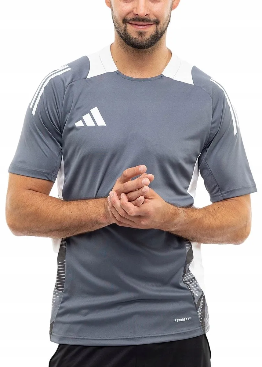 adidas Tiro 24 Sportshirt Heren - XXL - Grijs
