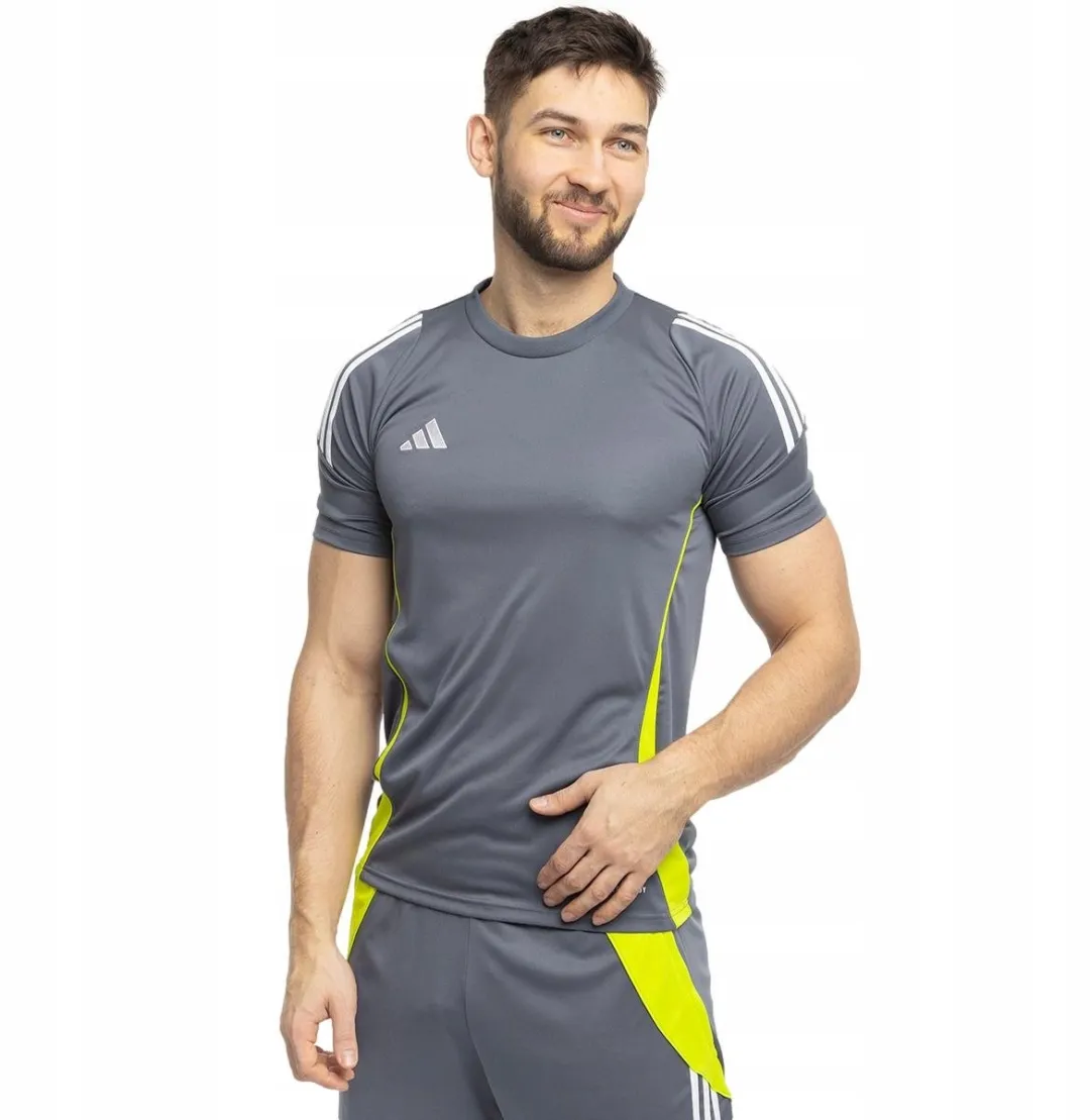adidas Tiro 24 Sportshirt Heren - XXL - Grijs