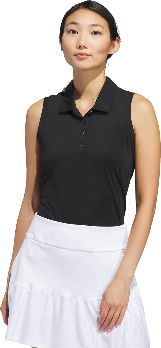 adidas Performance Ultimate365 Mouwloos Poloshirt IN2536 - M - Zwart