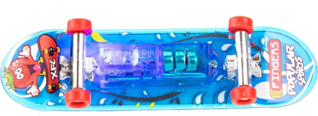 Toi-Toys Vinger Skateboard - Licht & Extra Wielen - Gemengd