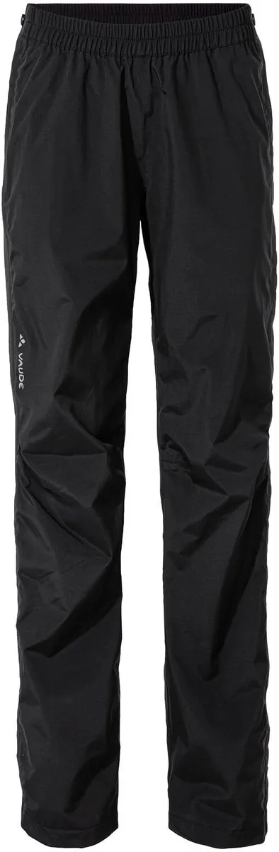 Vaude Yaras Rain Zip Pants IV Dames Fietsbroek - Zwart