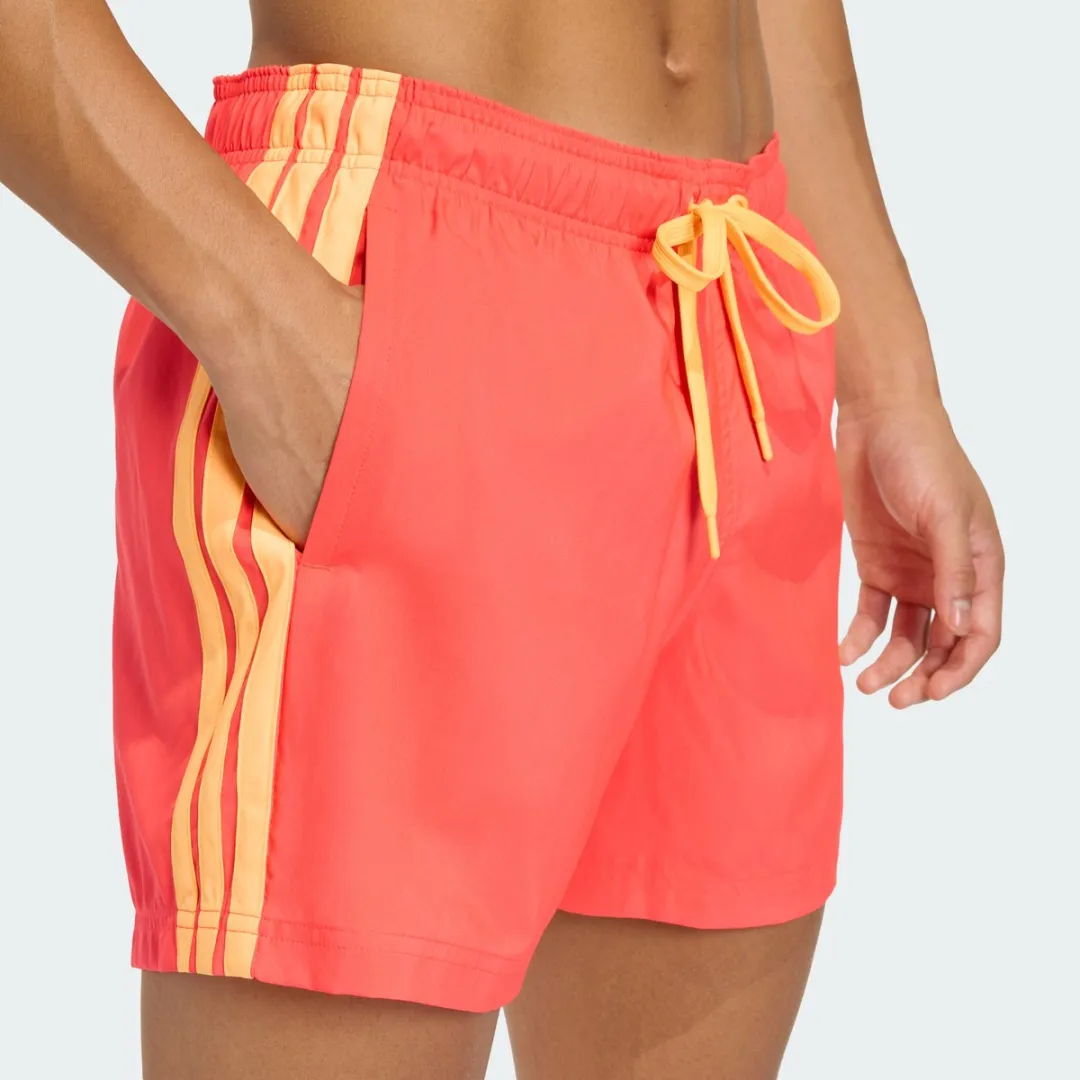adidas 3-Stripes Zwemshort 5-Inch - Heren Rood - afbeelding 6 van 6