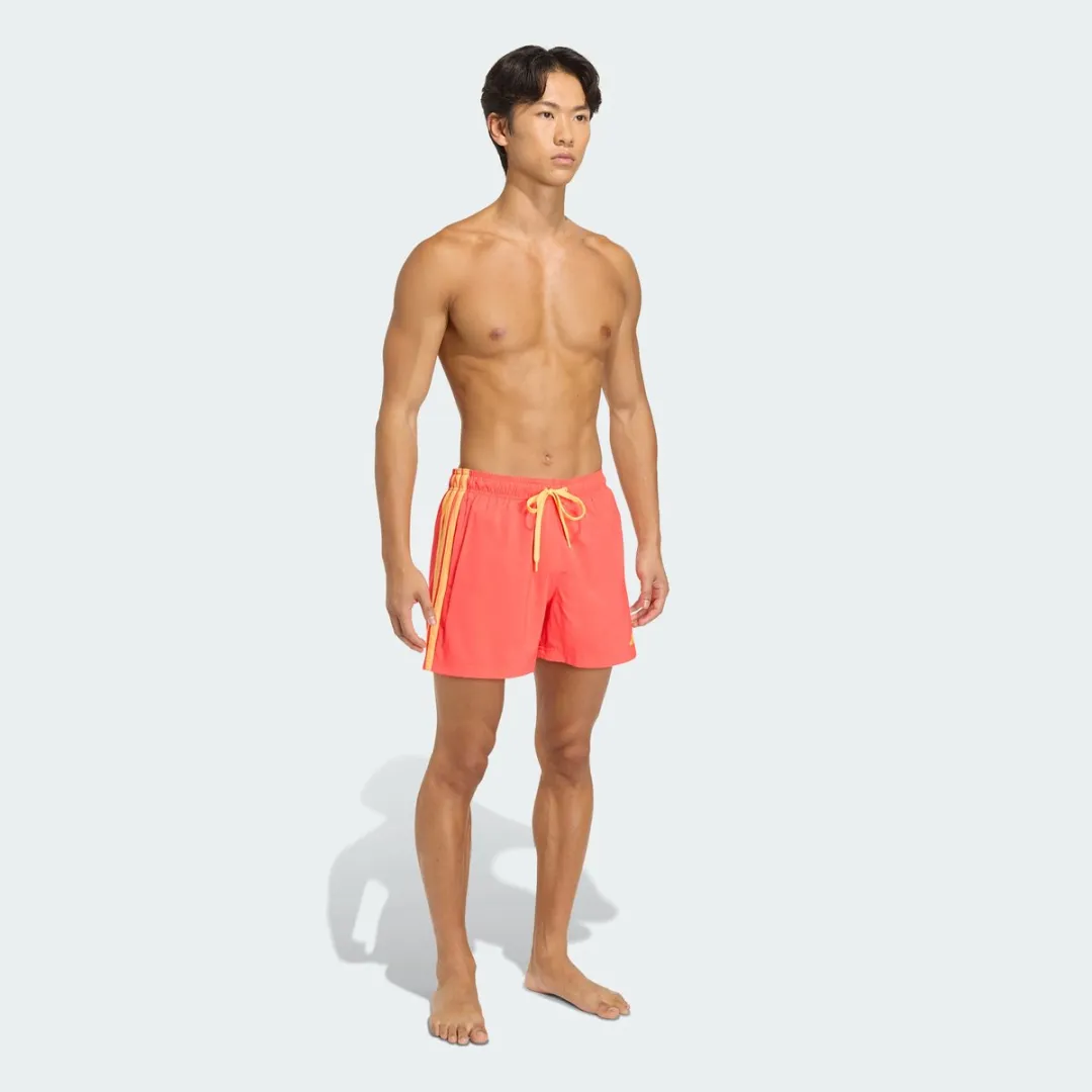 adidas 3-Stripes Zwemshort 5-Inch - Heren Rood