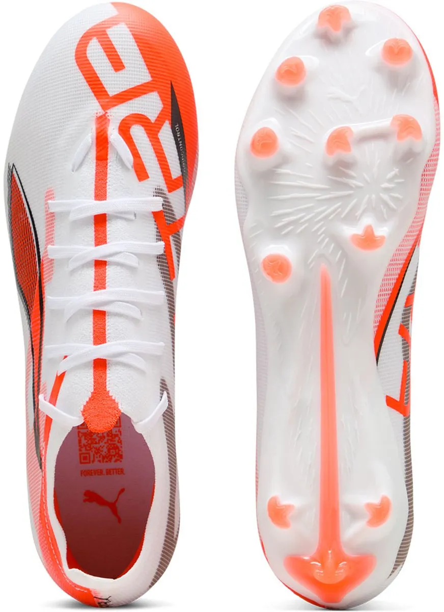PUMA Ultra 5 Match FG/AG Voetbalschoenen - 40.5 - Wit