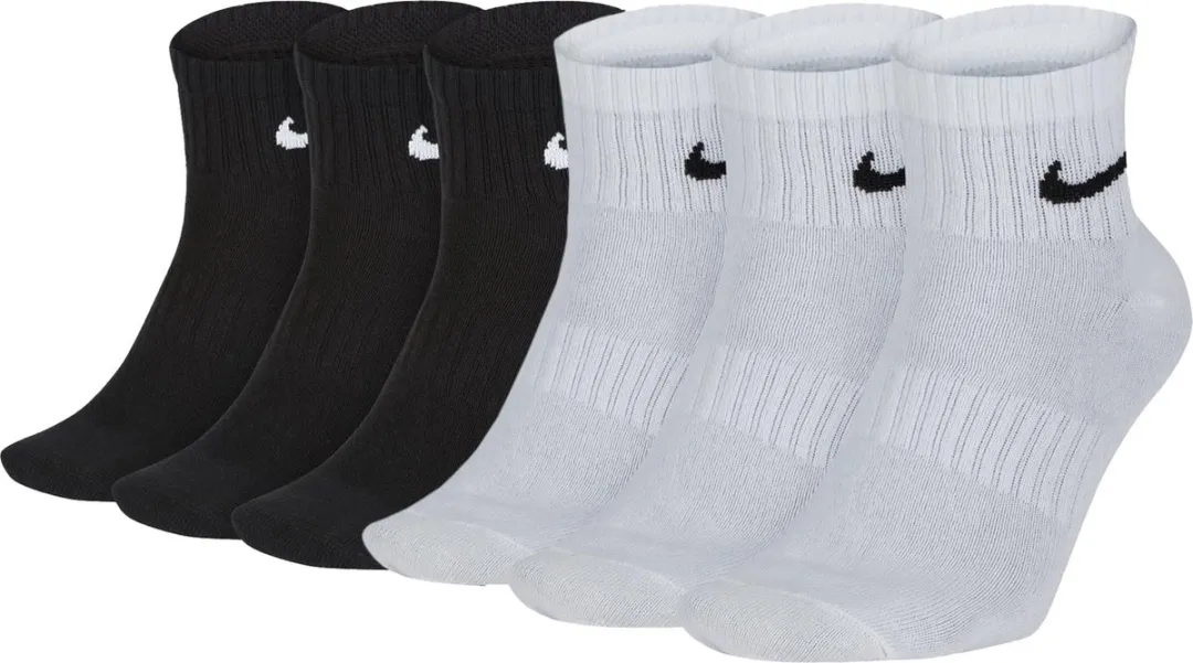 Nike Everyday Lightweight No Show Sokken - 6 Paar Zwart