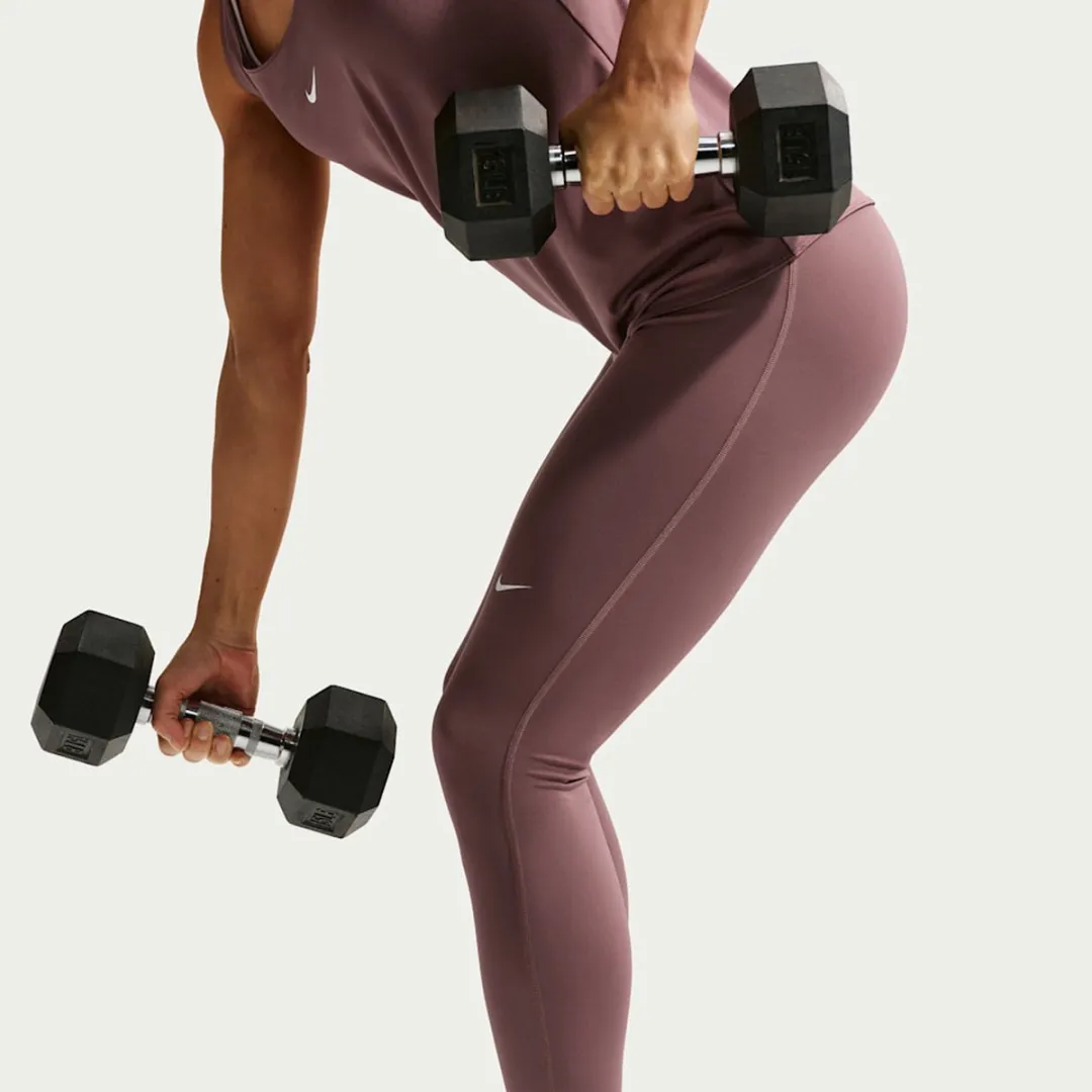Nike Pro Dri-FIT 365 Trainingsbroek Dames XL - Bruin
