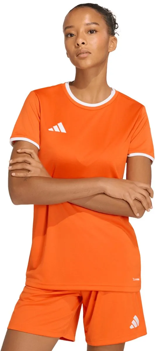 Adidas Entrada 26 Shirt Dames L - Zwart/Wit