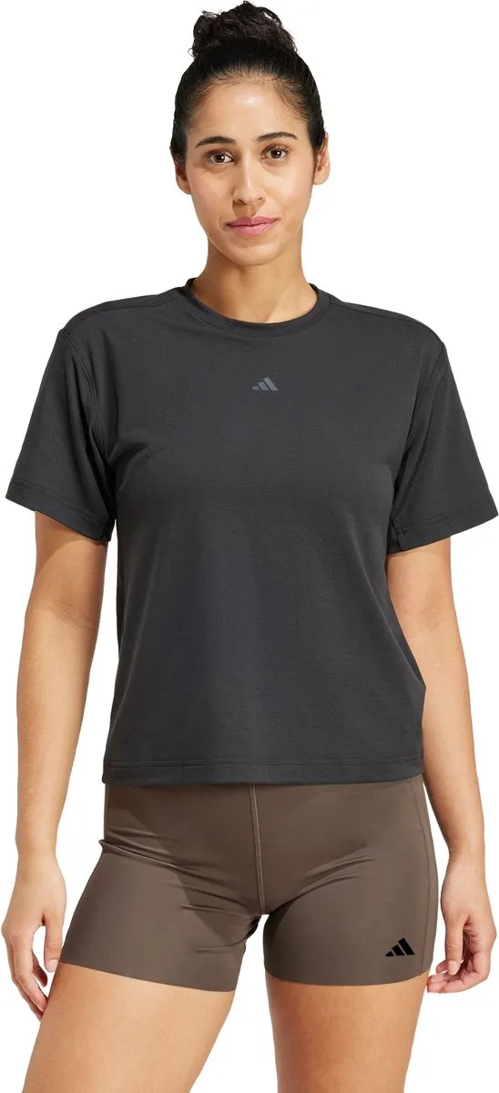 Adidas Performance PrimeLift Back-Cutout T-shirt - Zwart