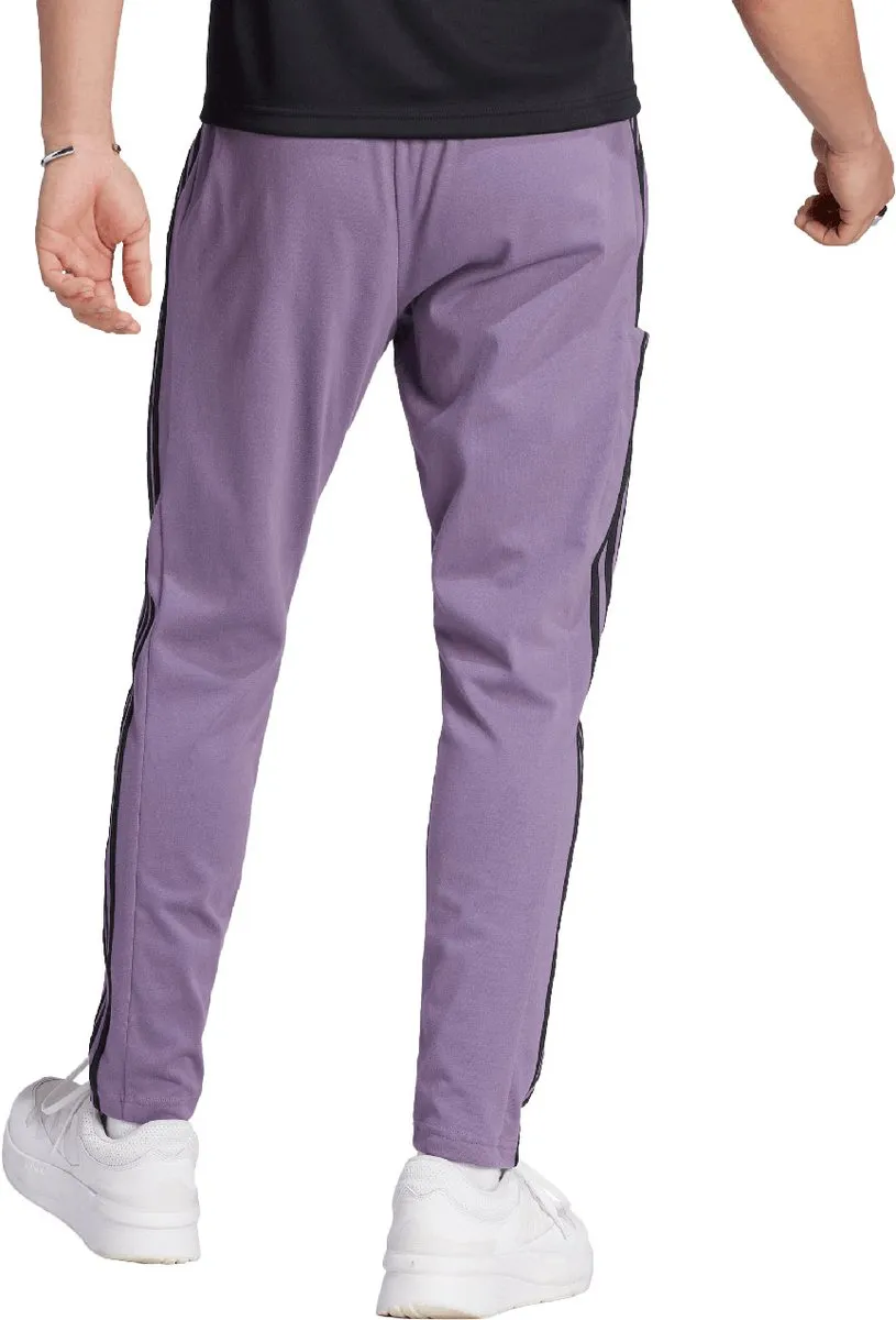 adidas Essentials Single Jersey Tapered Heren Trainingsbroek - Paars - Maat L