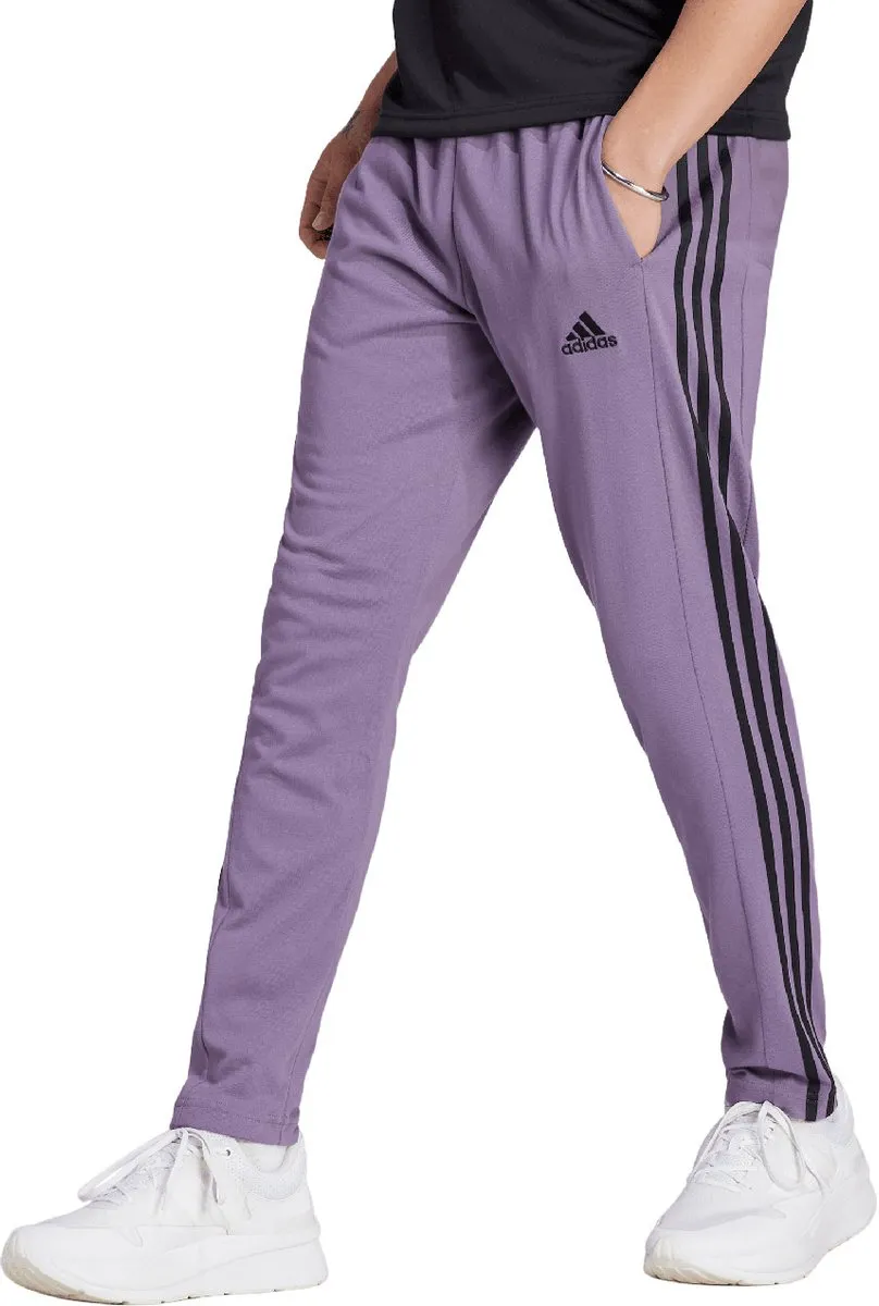 adidas Essentials Single Jersey Tapered Heren Trainingsbroek - Paars - Maat L