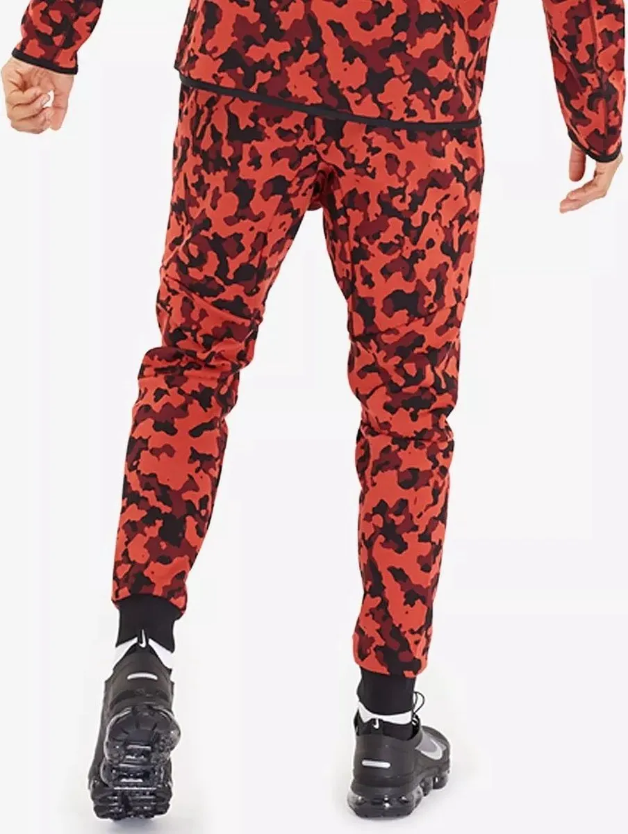 Nike Sportswear Tech Fleece Camo Joggers L - Rood