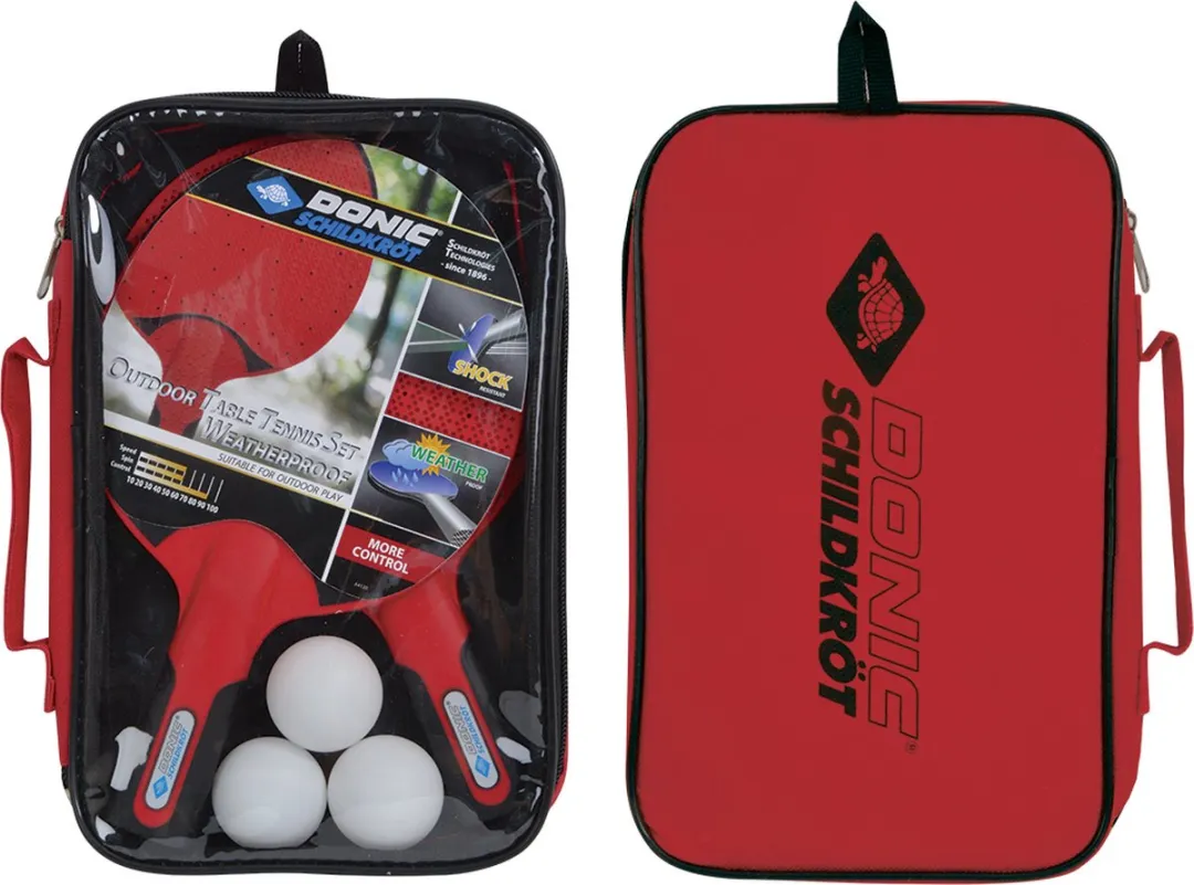 Schildkröt Outdoor Tafeltennis Set - 3 Ballen - Multicolor