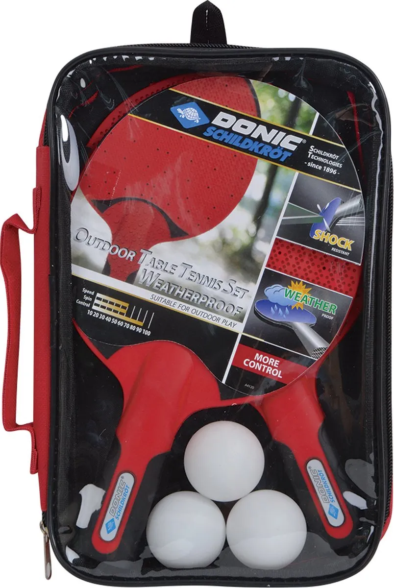 Schildkröt Outdoor Tafeltennis Set - 3 Ballen - Multicolor