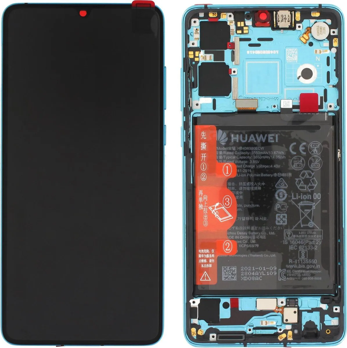 Huawei P30 Display + Batterij Set