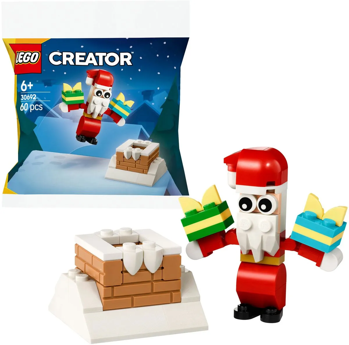 LEGO Creator 30692 Kerstman in de Schoorsteen - 60 Stukken - Meerkleurig