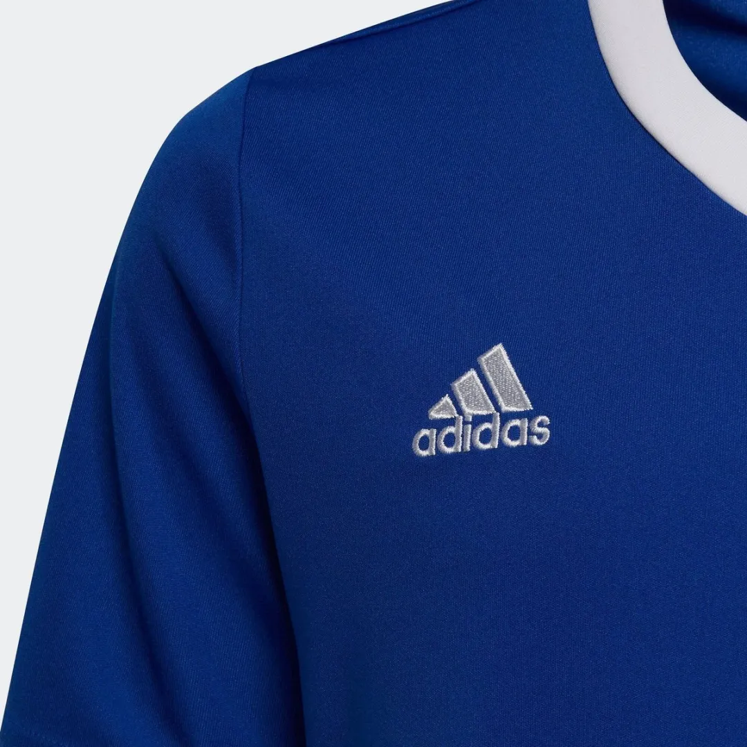 adidas Entrada 22 SS Shirt Junior HG3948 - 116 - Blauw/Wit