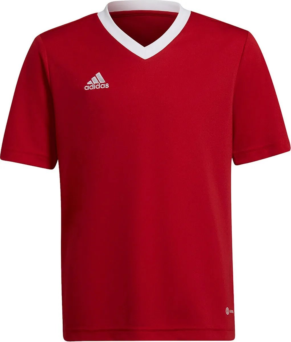 adidas Entrada 22 SS Shirt Junior HG3948 - 116 - Blauw/Wit