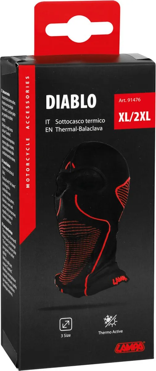 Lampa Diablo Nekwarmer Thermo - XL - Zwart