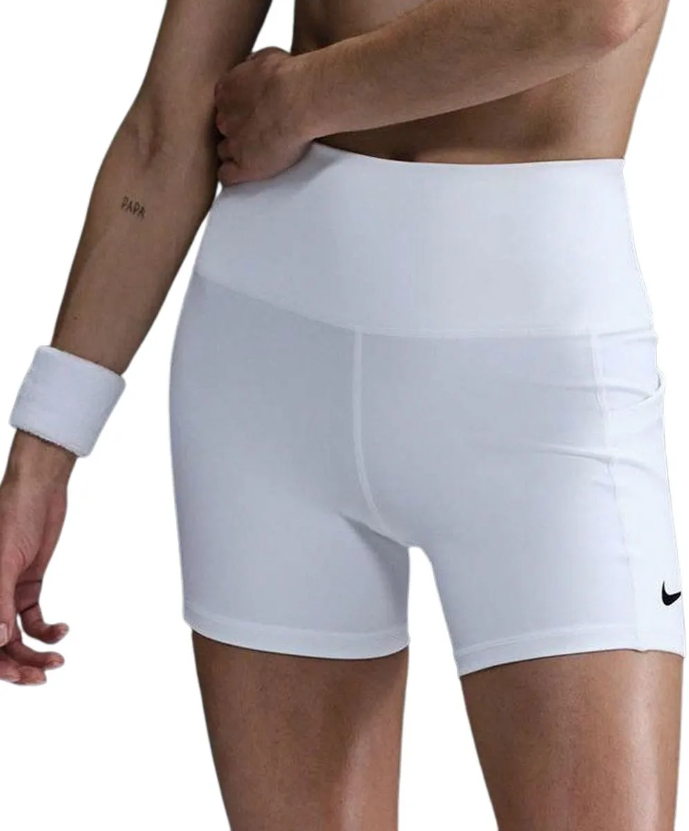 Nike Court Dri-FIT Tennisshort Dames M - Zwart