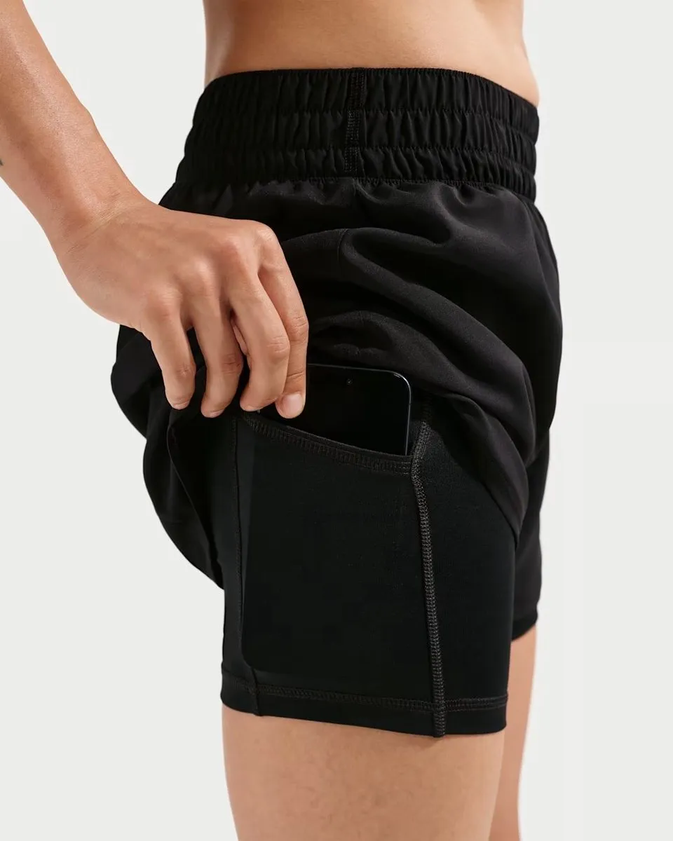 Nike Dri-FIT One Mid-Rise Short 3 Inch - Zwart M