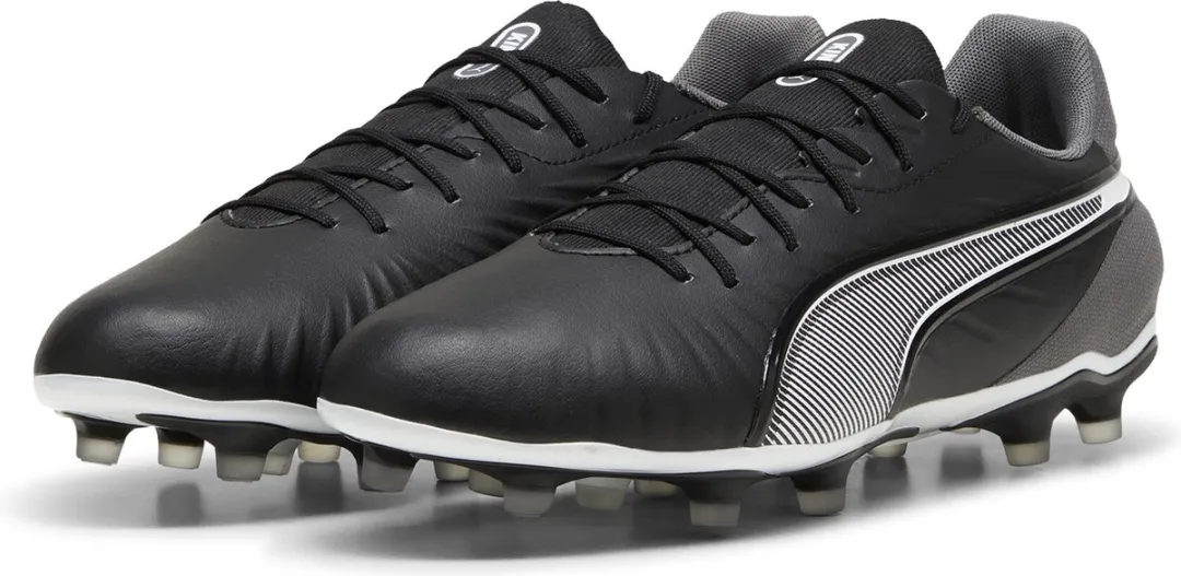 PUMA King Match FG/AG Sportschoenen 44 - Zwart/Wit/Grijs