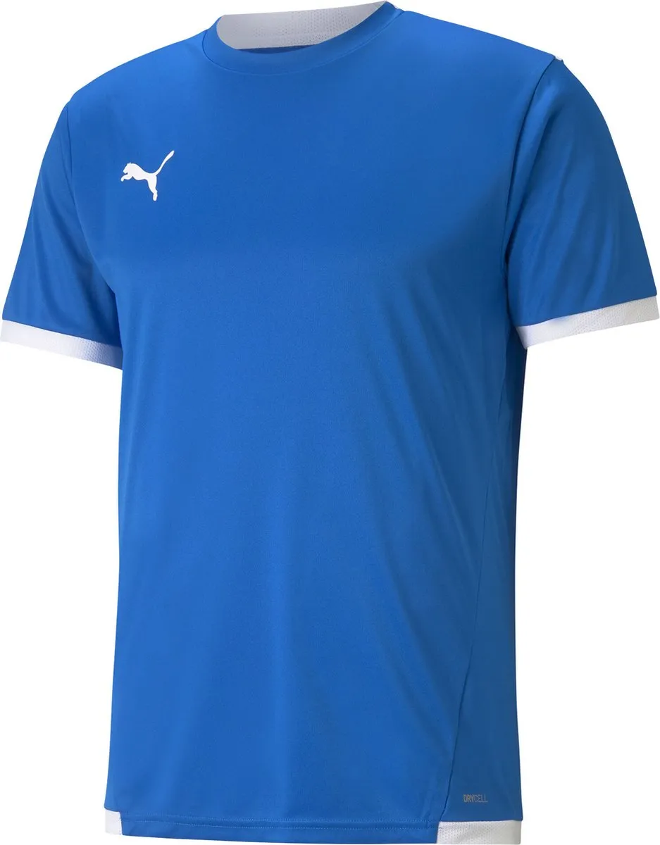 PUMA teamLIGA Heren Jersey Electric Blue Lemonade-Puma White S