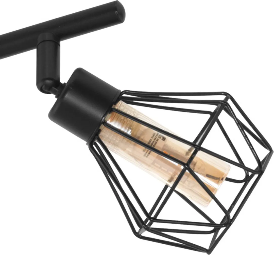 Eglo Zapata 1 Opbouwspot 2-Lichts G9-LED - Zwart/Amber
