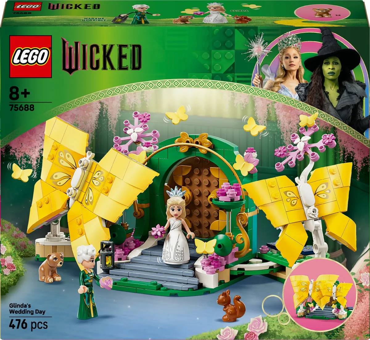 LEGO Wicked Glinda's Trouwdag 75688 Vlinderspeelgoed - 476 Stukken - Multicolor