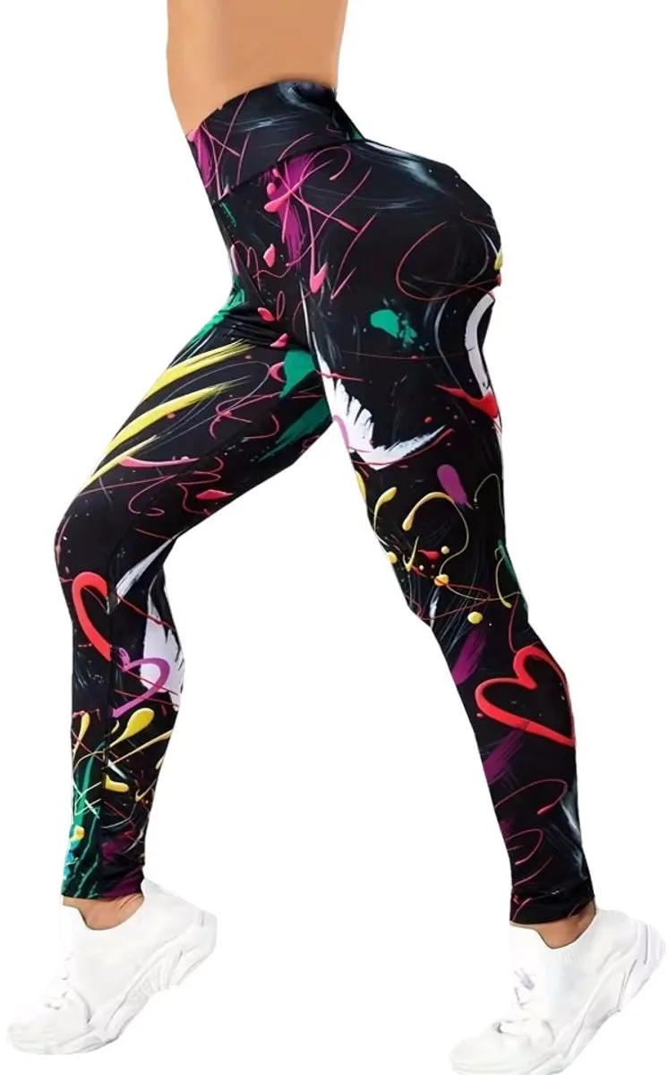 RedParrot Naadloze Legging Graffiti - XL - afbeelding 6 van 6