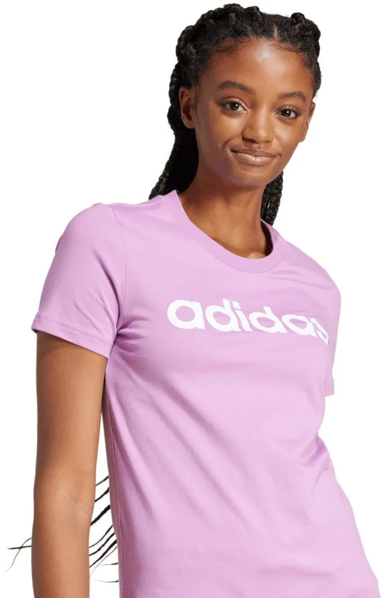 adidas Essentials Slim Logo Tee IY9192 - XS - Paars