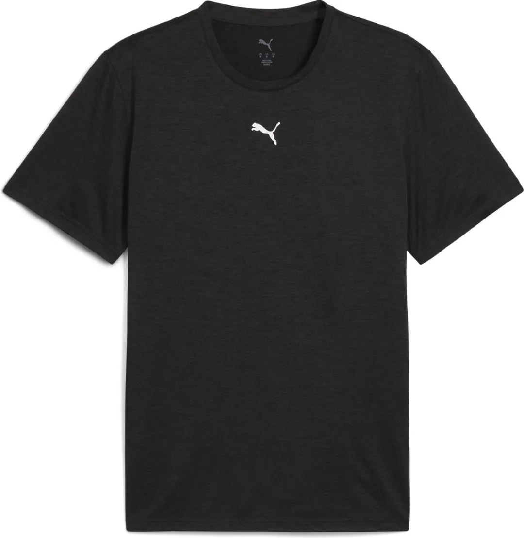 PUMA M TAD Essentials Heather Cat Tee - Heren Sportshirt - XL - Puma Black Heather