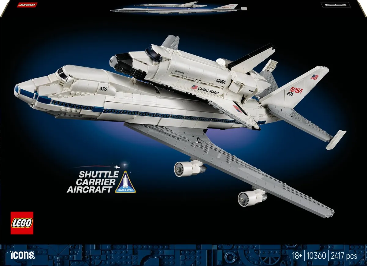 LEGO Icons Shuttle Carrier Aircraft 10360 - 2417 Stukken - Wit