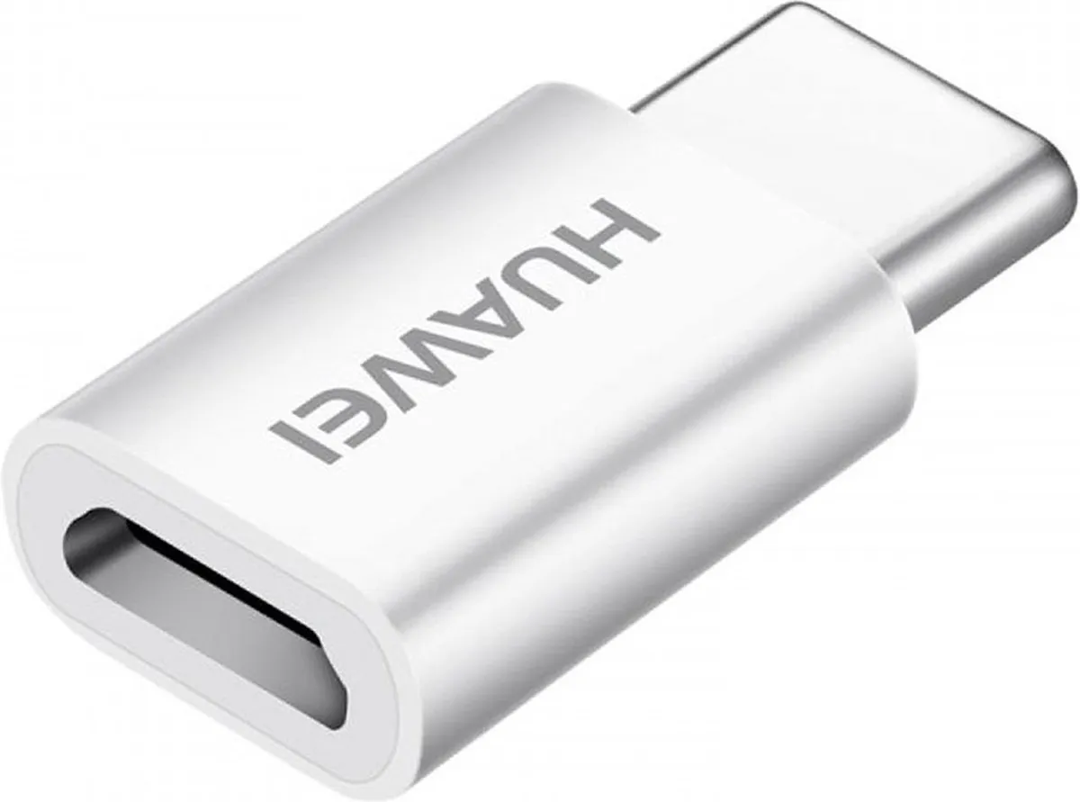 Huawei 4071259 Micro USB naar USB-C Adapter - Wit