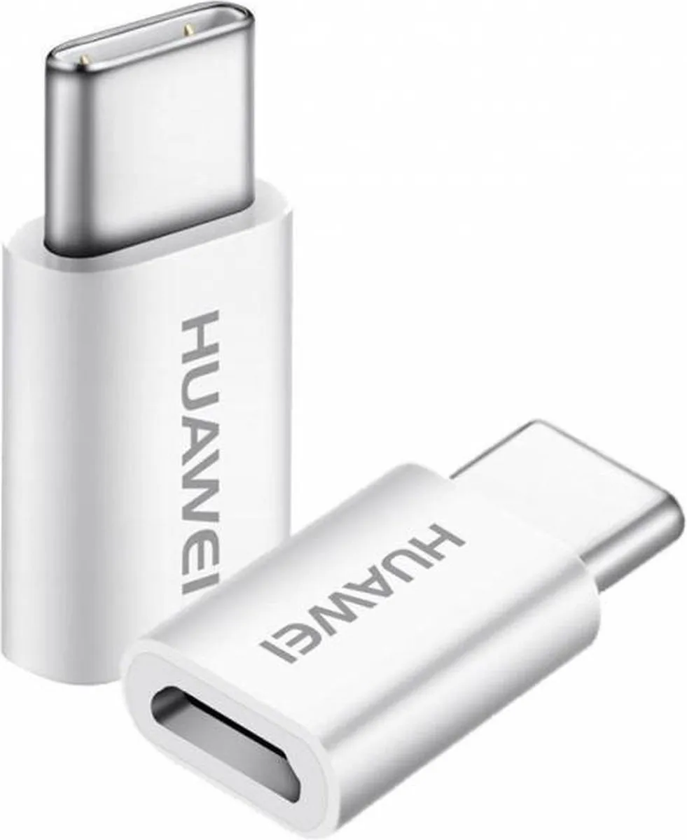 Huawei 4071259 Micro USB naar USB-C Adapter - Wit