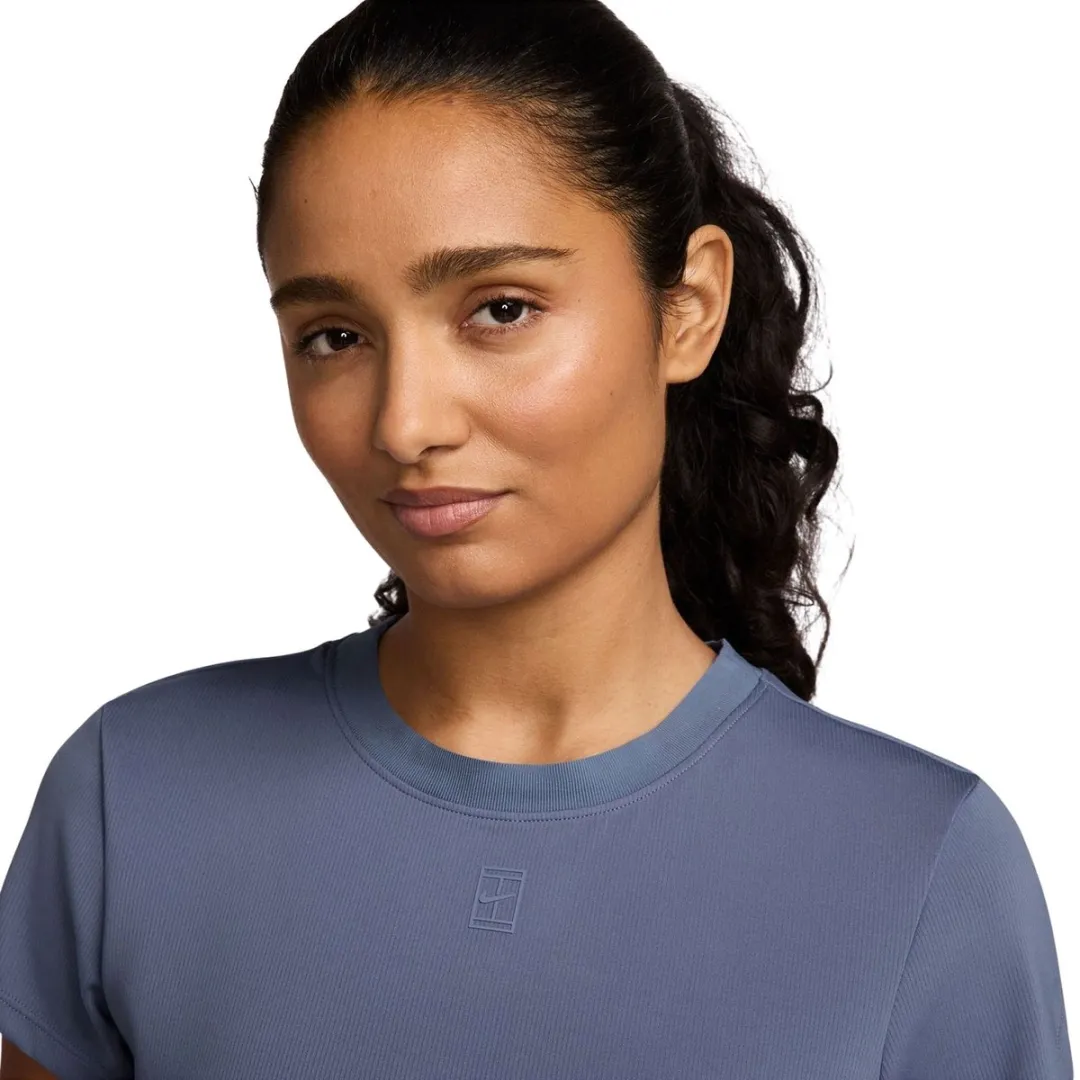 Nike Court Advantage Shirt Dames S - Lichtgroen/Geel