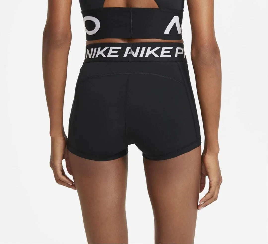 Nike Pro 365 3In Sportbroek Dames XS - Zwart