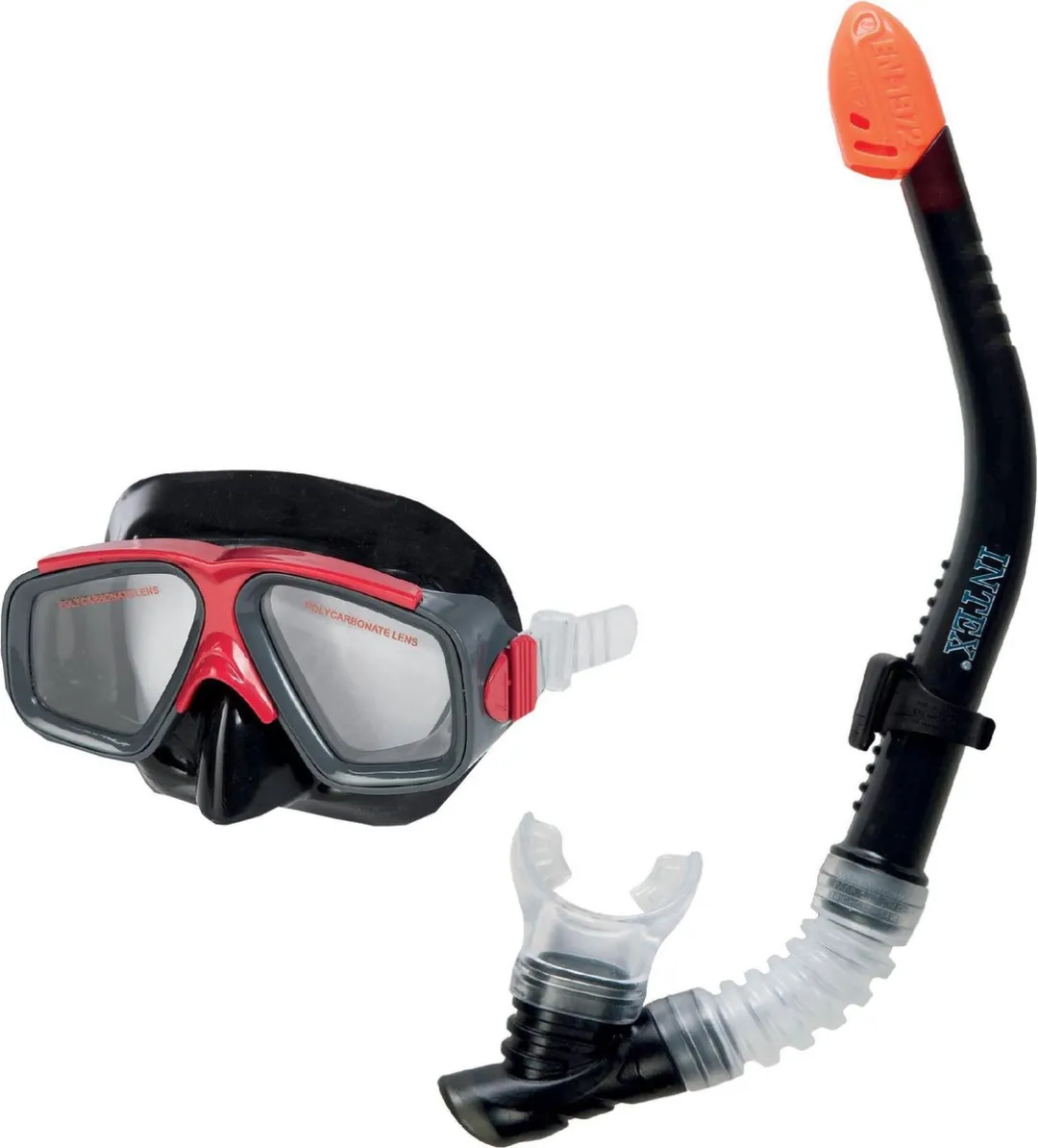 Intex Surf Rider Snorkelset - Duikbril & Snorkel - 1 Maat - Zwart