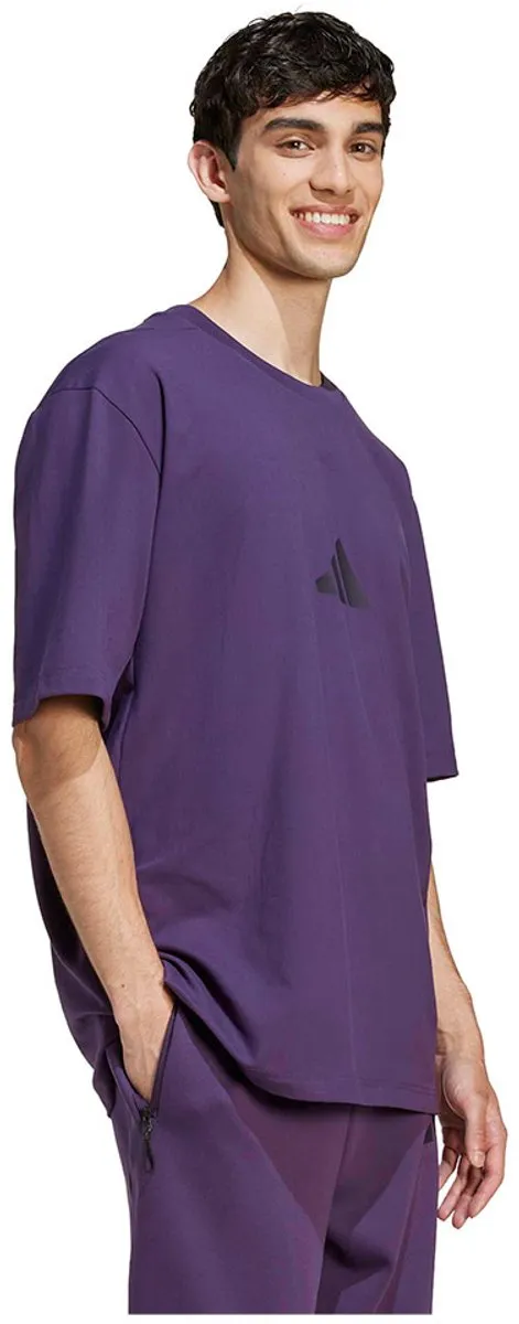 adidas Z.N.E. Loose-Fit T-shirt JW4783 - Heren - Paars - XL