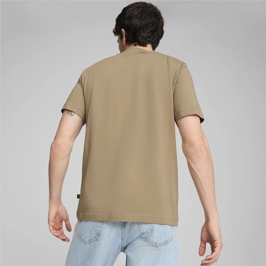 PUMA Ess Logo T-shirt - S - Beige